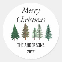 Floresta de Inverno Pinheiros Elegantes Natal