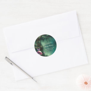 Adesivo Floresta Encantada Cogumelos Baby Shower Boas-Vind