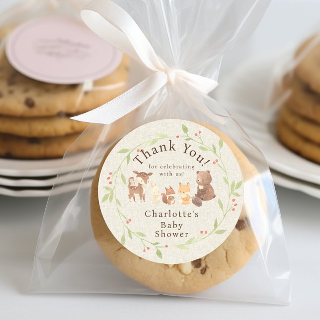 Adesivo Floresta Encantada Obrigado (Criador carregado)