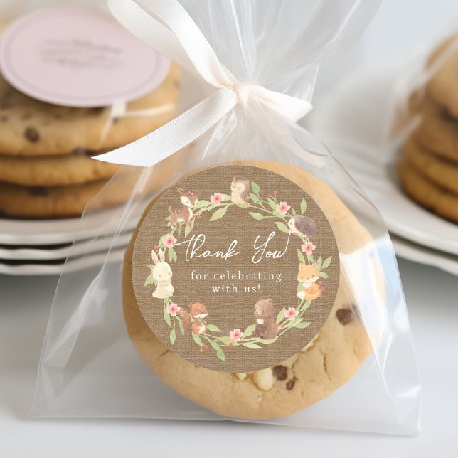 Adesivo Floresta Encantada Obrigado (Criador carregado)