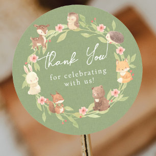 Adesivo Floresta Encantada Obrigado