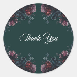 Adesivo Floresta Escura Verde Casamento Elegante Maroon Ma