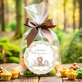 Adesivo Floresta Florestal Chá de fraldas de Madeira