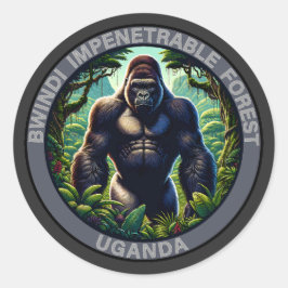 Adesivo Floresta Impenetrável de Bwindi Uganda