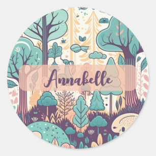 Adesivo Floresta Mágica Cuta Kawaii Personalizada