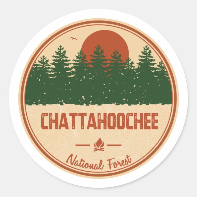 Adesivo Floresta Nacional Chattahoochee (Frente)