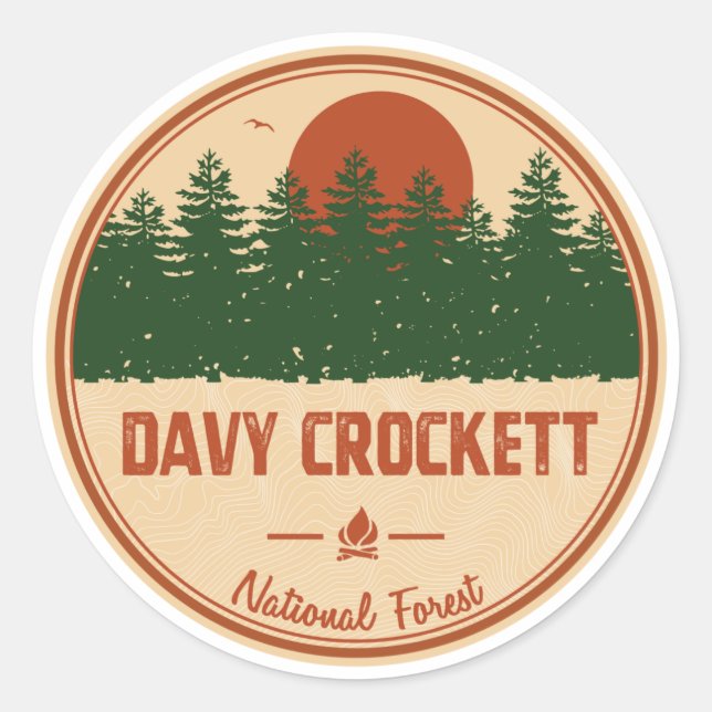 Adesivo Floresta Nacional Davy Crockett (Frente)