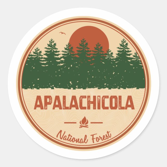 Adesivo Floresta Nacional de Apalachicola (Frente)