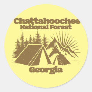Adesivo Floresta Nacional de Chattahoochee na Geórgia