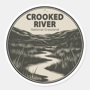 Adesivo Floresta Nacional de Crooked River Oregon Stream