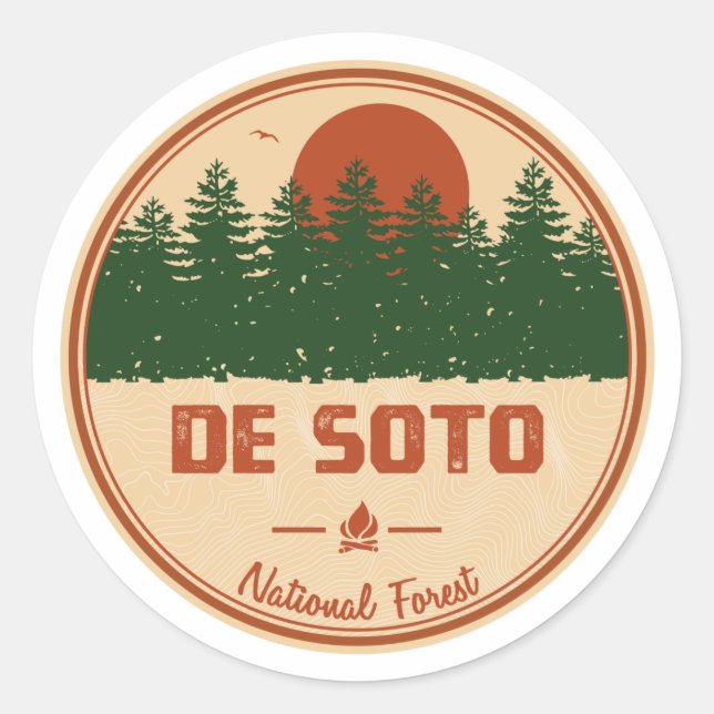 Adesivo Floresta Nacional De Soto (Frente)
