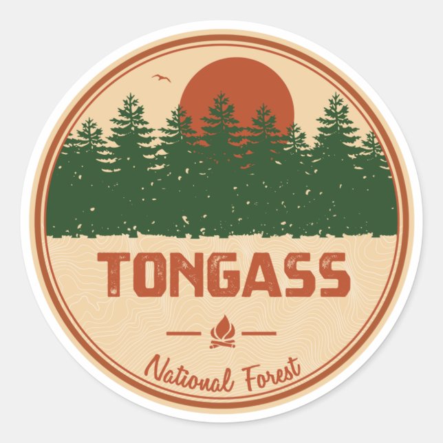 Adesivo Floresta Nacional de Tongass (Frente)