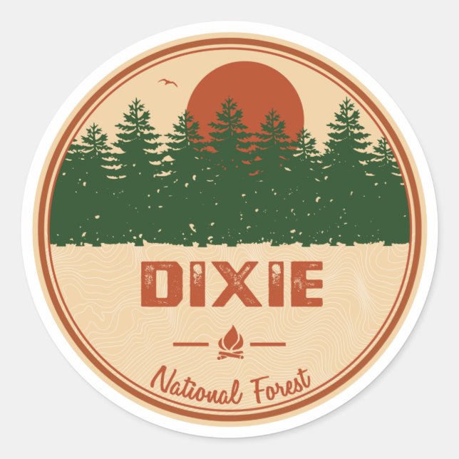 Adesivo Floresta Nacional Dixie (Frente)