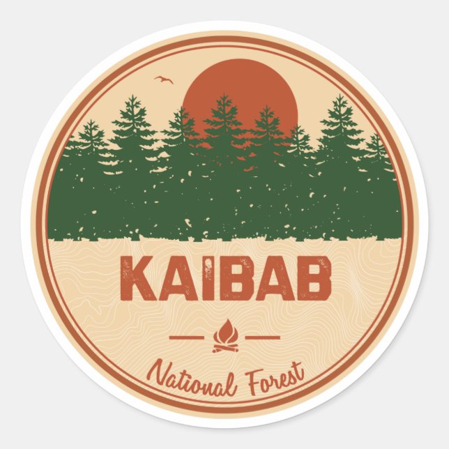 Adesivo Floresta Nacional do Kaibab (Frente)