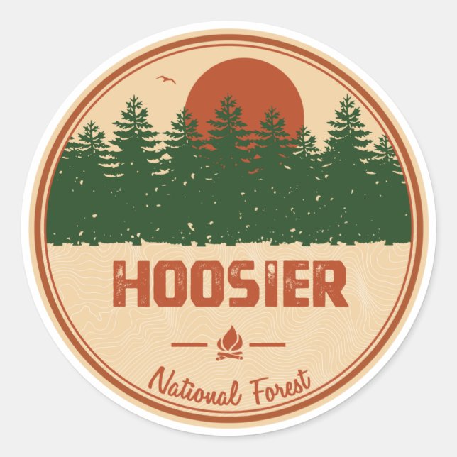 Adesivo Floresta Nacional Hoosier (Frente)