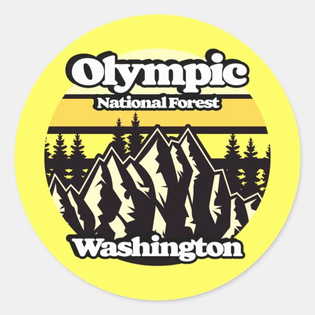 Adesivo Floresta Nacional olimpiadas, Washington (Frente)