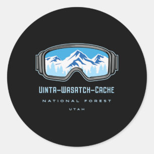Adesivo Floresta Nacional Uinta-wasatch-cache Utah Neve Es