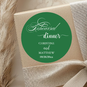 Adesivo Floresta Verde Caligrafia Elegante Jantar de Ensai