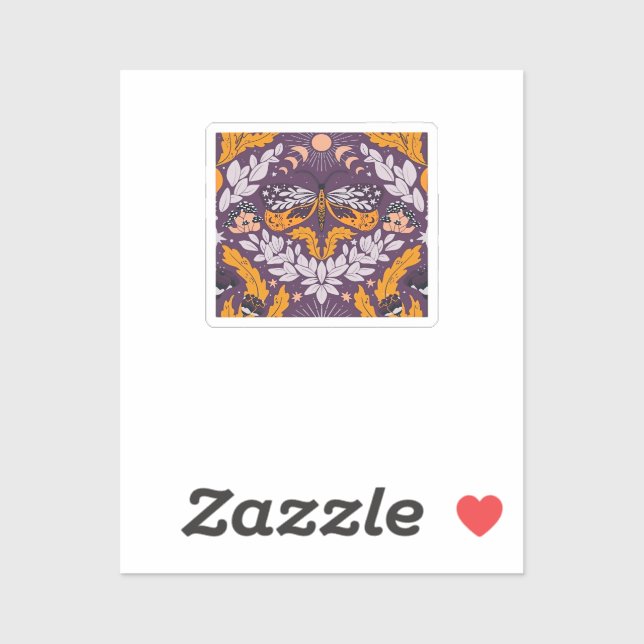 Adesivo Florestas De Borboleta Whimsigoth - Roxo, Lavanda  (Folha)