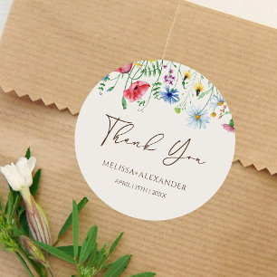 Adesivo Florestas do Jardim de Flores Selvagens Beige de C