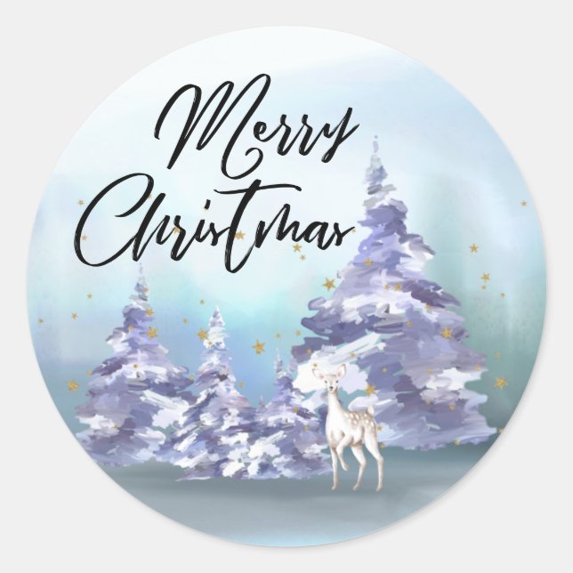 Adesivo Florestas Feliz De Natal (Frente)