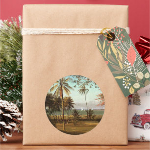 Adesivo Flórida Cena, pintura de arte,