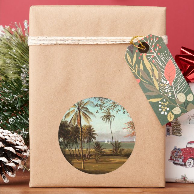 Adesivo Flórida Cena, pintura de arte, (Feriado)