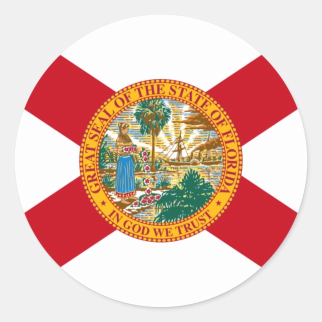 Adesivo Flórida Flag Sticker (Frente)