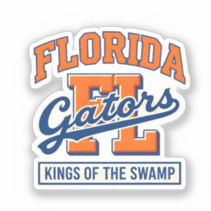 Adesivo Florida Gators Reis do Pântano Vintage Faculdade