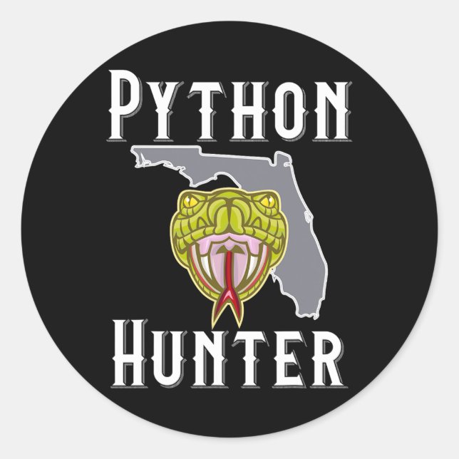 Adesivo Flórida Invasiva Pythons caçando (Frente)