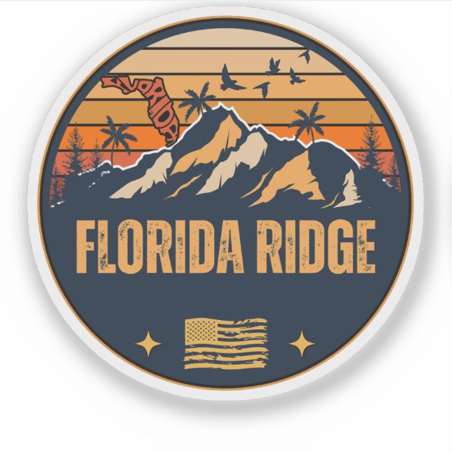 Adesivo Florida Ridge, Flórida  (Frente)