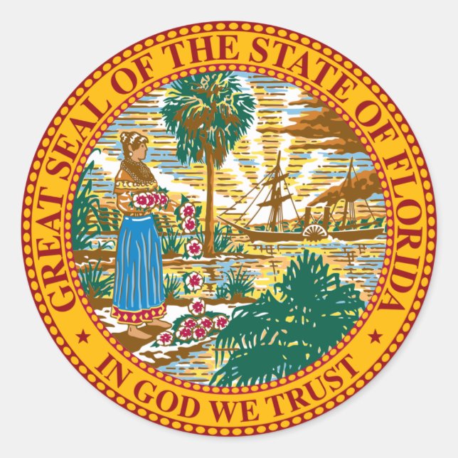 ADESIVO FLORIDA STATE SEAL (Frente)