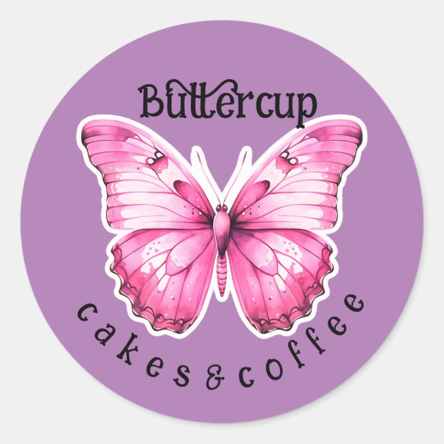 Adesivo Florist Bakery Café Nome de Compro Personalizado P (Frente)