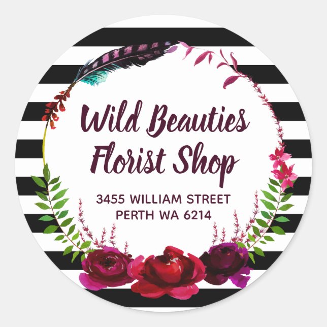 Adesivo Florist Floral Artist (Frente)