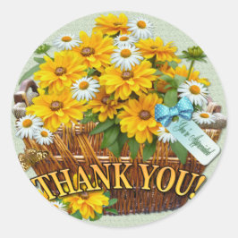 Adesivo Flower Basket ~ Round Sticker