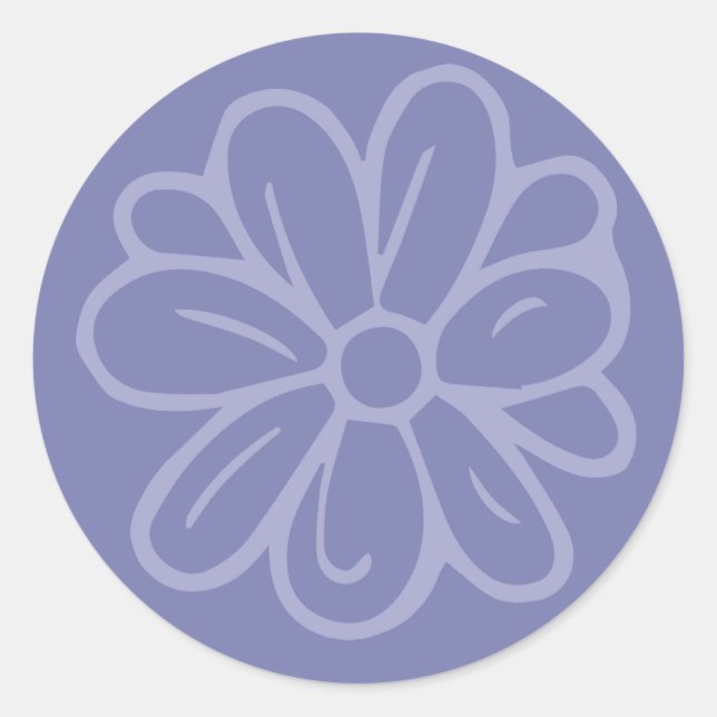 Adesivo Flower Garden Flower Blue (Frente)