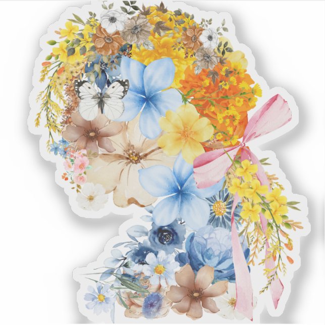 Adesivo Flower Girl Sticker Art (Frente)