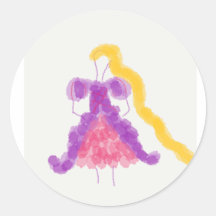Flower Girls Princess Collection Rapunzel Sticker