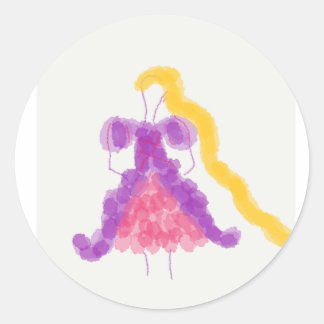 Adesivo Flower Girls Princess Collection Rapunzel Sticker