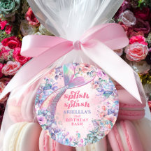 Flower Glitter Mermaid Tail 2nd Birthday