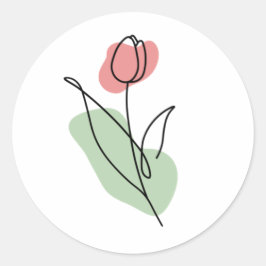 Adesivo Flower Line Art