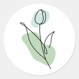Adesivo Flower Line Art