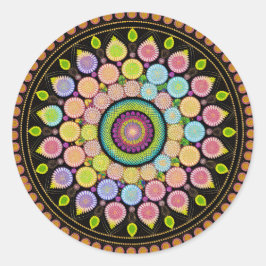 ADESIVO FLOWER MANDALA ART PARA MEDITAÇÃO ESPIRITUAL
