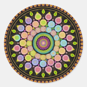 ADESIVO FLOWER MANDALA ART PARA MEDITAÇÃO ESPIRITUAL