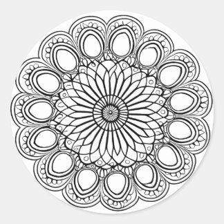 ADESIVO FLOWER MANDALA ART PARA MEDITAÇÃO ESPIRITUAL