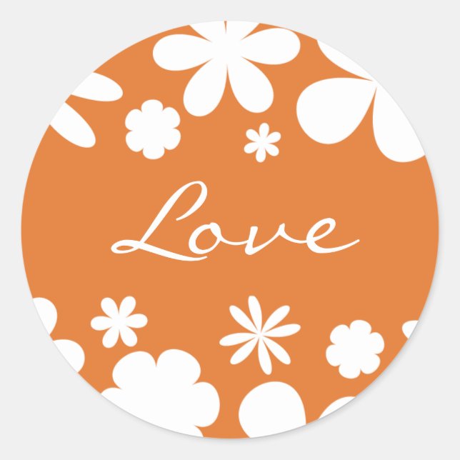 Adesivo Flower Power Envelope Sticker Seal (Frente)