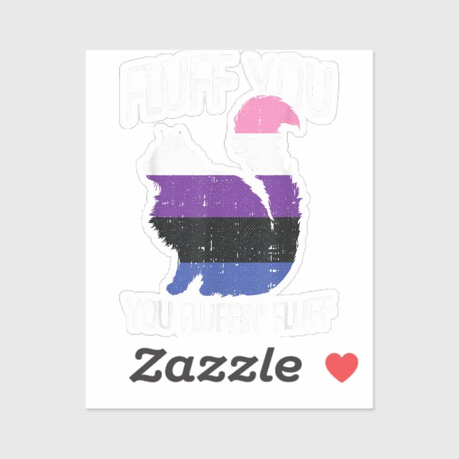 Adesivo Fluff Você Fluffin Fluff Sexo Orgulho De Sexo (Folha)