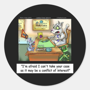 Adesivo Fluffy Cohen Atty @Claw Funny Cat & Lawyer