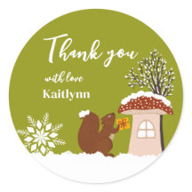 Fluffy Squirrel Gift Winter Baby Shower Gift 