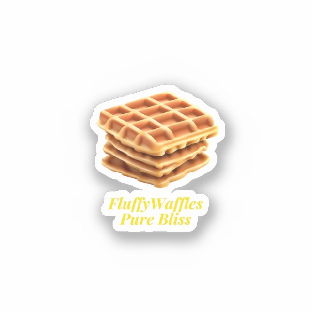 Adesivo Fluffy Waffles (Frente)